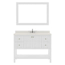 Modern Fittings Winterfell 48" Single Bath Vanity with Dazzle Quartz Top and Square Sink