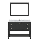 Modern Fittings Winterfell 48" Single Bath Vanity with Marble Top and Round Sink Faucet