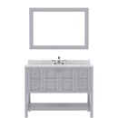 Modern Fittings Winterfell 48" Single Bath Vanity with Marble Top and Round Sink Faucet