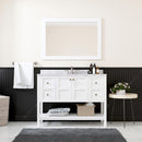 Modern Fittings Winterfell 48" Single Bath Vanity with Marble Top and Round Sink Faucet