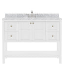 Modern Fittings Winterfell 48" Single Bath Vanity with Marble Top and Round Sink