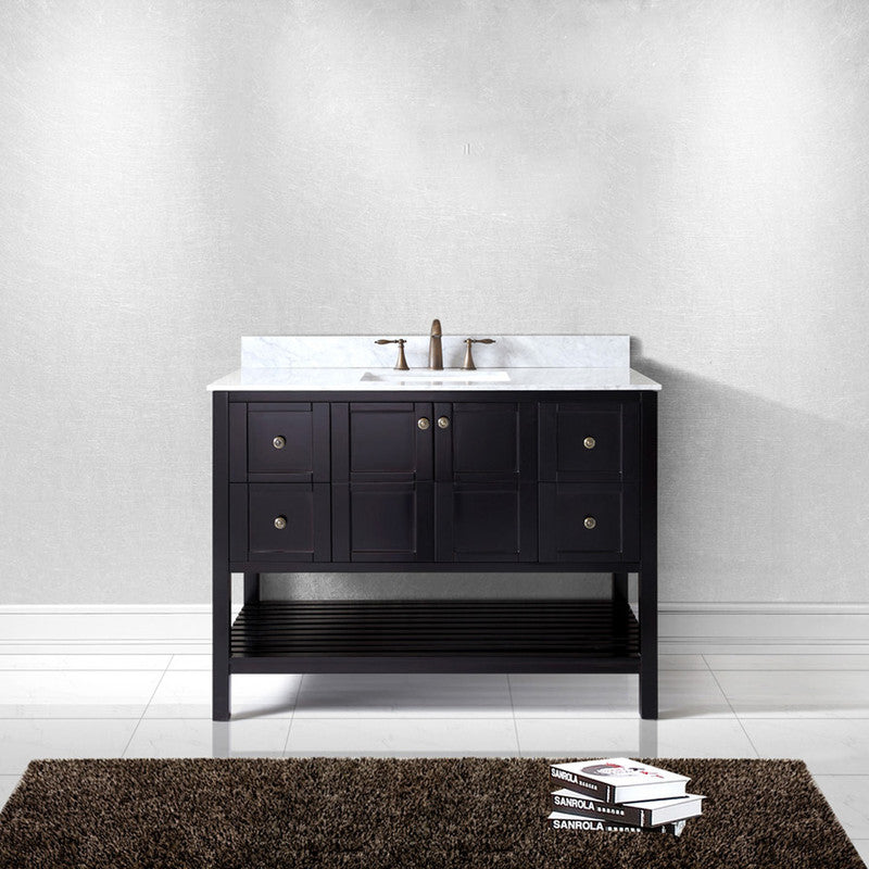 Modern Fittings Winterfell 48" Single Bath Vanity with Marble Top and Square Sink