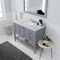 Modern Fittings Winterfell 48" Single Bath Vanity with Marble Top and Square Sink Faucet