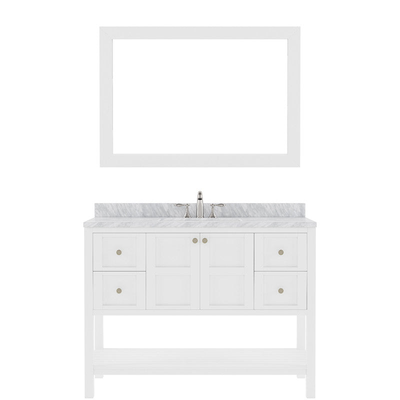 Modern Fittings Winterfell 48" Single Bath Vanity with Marble Top and Square Sink