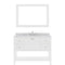 Modern Fittings Winterfell 48" Single Bath Vanity with Marble Top and Square Sink Faucet