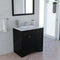 Modern Fittings Elise 36" Single Bath Vanity with Calacatta Quartz Top and Round Sink Faucet