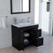 Modern Fittings Elise 36" Single Bath Vanity with Calacatta Quartz Top and Round Sink Faucet