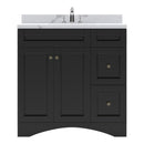 Modern Fittings Elise 36" Single Bath Vanity with Calacatta Quartz Top and Round Sink