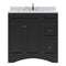 Modern Fittings Elise 36" Single Bath Vanity with Calacatta Quartz Top and Round Sink