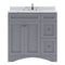 Modern Fittings Elise 36" Single Bath Vanity with Calacatta Quartz Top and Round Sink