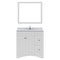 Modern Fittings Elise 36" Single Bath Vanity with Calacatta Quartz Top and Round Sink