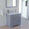 Modern Fittings Elise 36" Single Bath Vanity with Calacatta Quartz Top and Square Sink