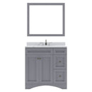 Modern Fittings Elise 36" Single Bath Vanity with Calacatta Quartz Top and Square Sink Faucet