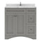 Modern Fittings Elise 36" Single Bath Vanity with Cultured Marble Quartz Top and Round Sink