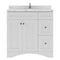 Modern Fittings Elise 36" Single Bath Vanity with Cultured Marble Quartz Top and Round Sink