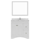 Modern Fittings Elise 36" Single Bath Vanity with Cultured Marble Quartz Top and Round Sink