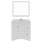 Modern Fittings Elise 36" Single Bath Vanity with Cultured Marble Quartz Top and Round Sink Faucet