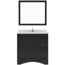 Modern Fittings Elise 36" Single Bath Vanity with Cultured Marble Quartz Top and Square Sink Faucet