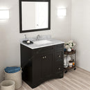 Modern Fittings Elise 36" Single Bath Vanity in Espresso with White Marble Top and Square Sink