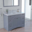 Modern Fittings Elise 48" Single Bath Vanity with Calacatta Quartz Top and Round Sink Faucet