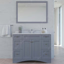 Modern Fittings Elise 48" Single Bath Vanity with Calacatta Quartz Top and Round Sink