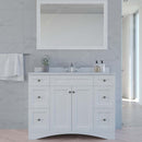 Modern Fittings Elise 48" Single Bath Vanity with Calacatta Quartz Top and Round Sink