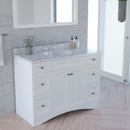 Modern Fittings Elise 48" Single Bath Vanity with Calacatta Quartz Top and Round Sink