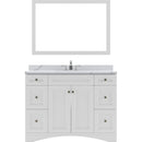 Modern Fittings Elise 48" Single Bath Vanity with Calacatta Quartz Top and Round Sink