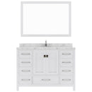 Modern Fittings Elise 48" Single Bath Vanity with Calacatta Quartz Top and Square Sink