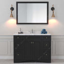 Modern Fittings Elise 48" Single Bath Vanity with Cultured Marble Quartz Top and Round Sink