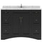 Modern Fittings Elise 48" Single Bath Vanity with Cultured Marble Quartz Top and Round Sink