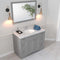 Modern Fittings Elise 48" Single Bath Vanity with Cultured Marble Quartz Top and Round Sink