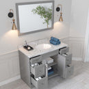 Modern Fittings Elise 48" Single Bath Vanity with Cultured Marble Quartz Top and Round Sink