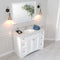 Modern Fittings Elise 48" Single Bath Vanity with Cultured Marble Quartz Top and Round Sink Faucet