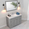 Modern Fittings Elise 48" Single Bath Vanity with Cultured Marble Quartz Top and Square Sink