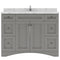 Modern Fittings Elise 48" Single Bath Vanity with Cultured Marble Quartz Top and Square Sink