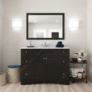 Modern Fittings Elise 48" Single Bath Vanity with Marble Top and Square Sink Faucet