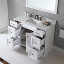 Modern Fittings Elise 48" Single Bath Vanity with Marble Top and Square Sink