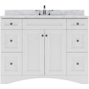 Modern Fittings Elise 48" Single Bath Vanity with Marble Top and Square Sink