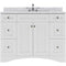 Modern Fittings Elise 48" Single Bath Vanity with Marble Top and Square Sink