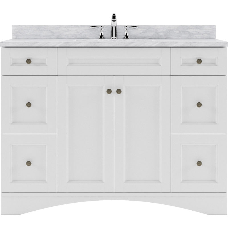 Modern Fittings Elise 48" Single Bath Vanity with Marble Top and Square Sink