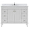 Modern Fittings Tiffany 48" Single Bath Vanity with Calacatta Quartz Top and Square Sink