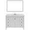 Modern Fittings Tiffany 48" Single Bath Vanity with Calacatta Quartz Top and Square Sink