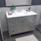 Modern Fittings Tiffany 48" Single Bath Vanity with Cultured Marble Quartz Top and Round Sink