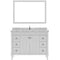 Modern Fittings Tiffany 48" Single Bath Vanity with Cultured Marble Quartz Top and Round Sink