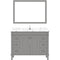 Modern Fittings Tiffany 48" Single Bath Vanity with Cultured Marble Quartz Top and Square Sink