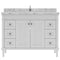 Modern Fittings Tiffany 48" Single Bath Vanity with Cultured Marble Quartz Top and Square Sink