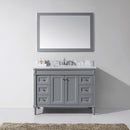 Modern Fittings Tiffany 48" Single Bath Vanity with Marble Top and Square Sink