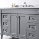 Modern Fittings Tiffany 48" Single Bath Vanity with Marble Top and Square Sink