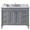 Modern Fittings Tiffany 48" Single Bath Vanity with Marble Top and Square Sink